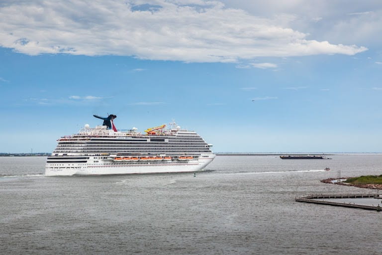 View Of A Cruise Ship