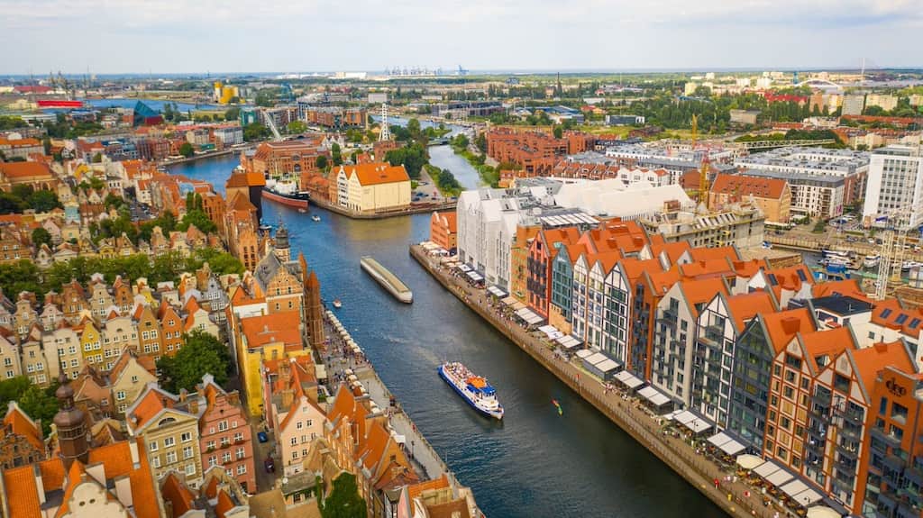 View Of A City In Poland