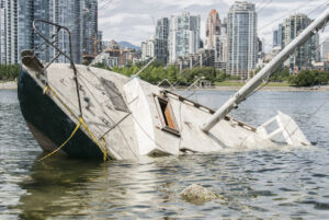 Photo of a Sinking Boat